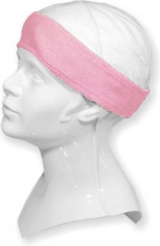 Badstof hoofdband Roze