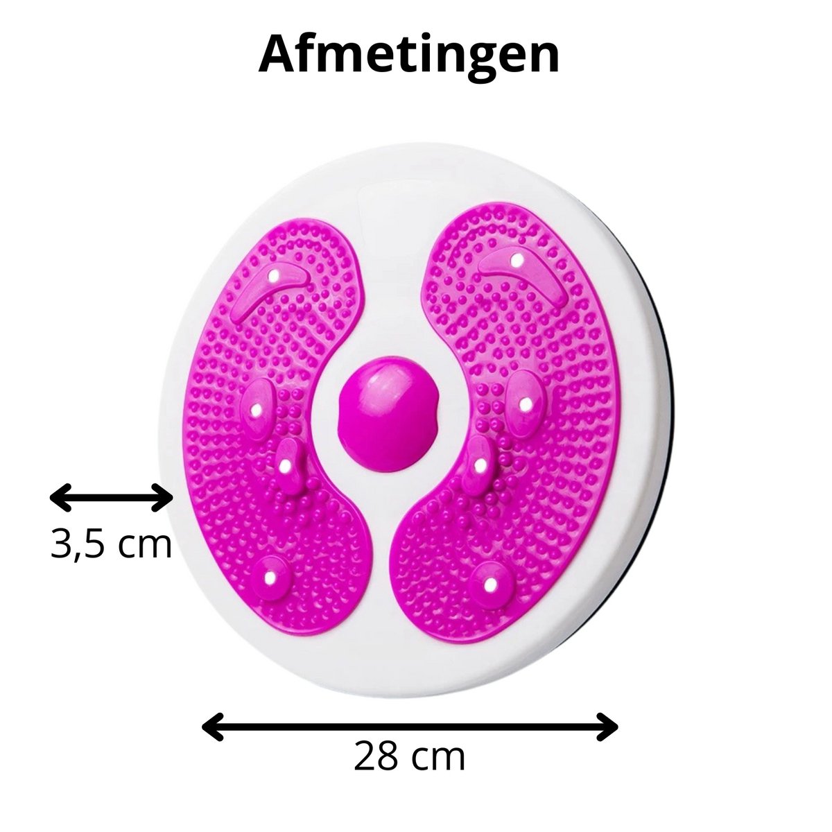 Twist Waist Machine met stappenteller en trekkoord, balansboard twister