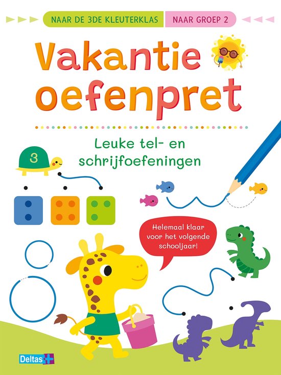 Vakantie oefenpret - Leuke tel- en schrijfoefeningen naar de ... - cover