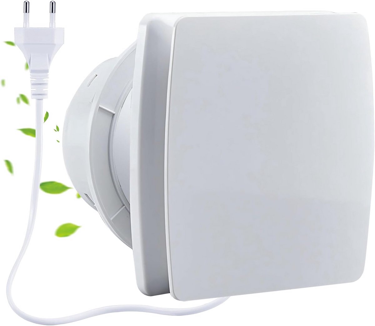 Afvoerventilator 150 mm - 240 m³/u, IPX2, Stil en Efficiënt voor Badkamer, Toilet, Garage en Zolder