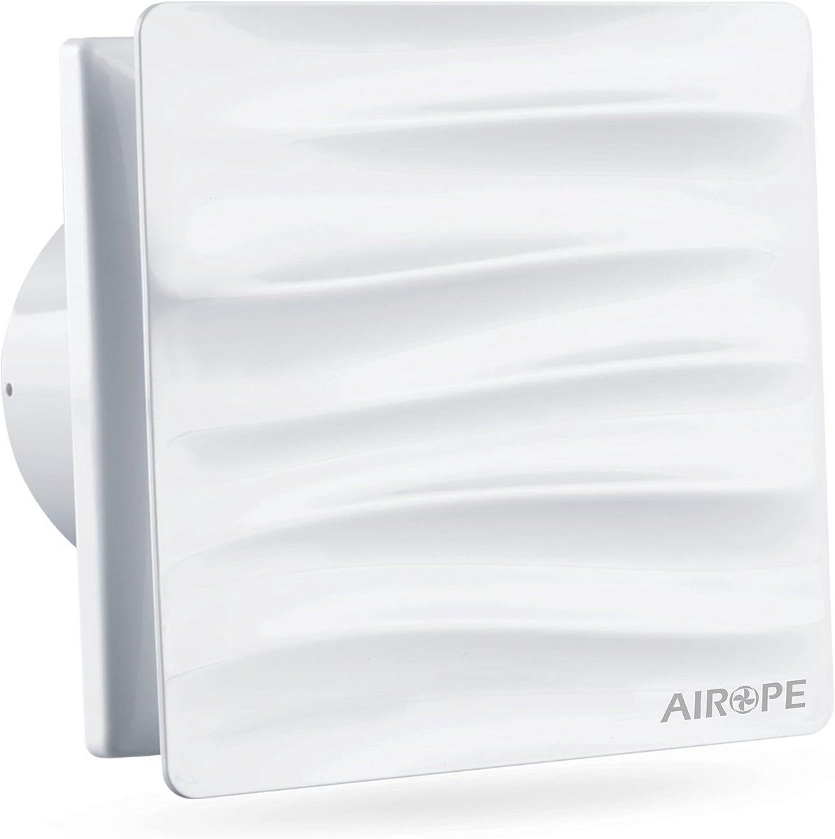 Moderne 100 mm Badkamerventilator met Terugslagventiel - Stille Afvoerventilator voor Badkamer, Keuken en Toilet