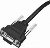 Honeywell 42204253-04E seriële kabel Zwart 2,3 m TX 2-pin D-Sub 9-pin / Mini DIN 4-pin