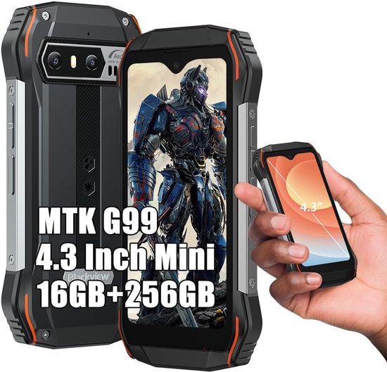 Blackview N6000 - Mini Robuuste Smartphone - 16GB RAM - 256GB