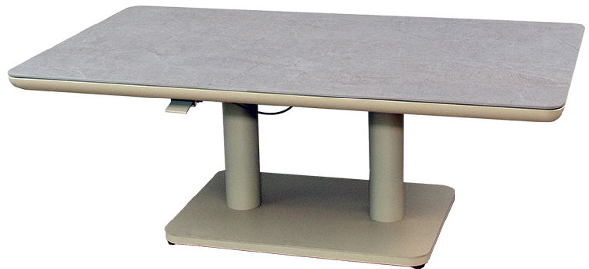 Sedalia verstelbare lounge tafel sunny creme B 140 x D 80 x H 51 -...