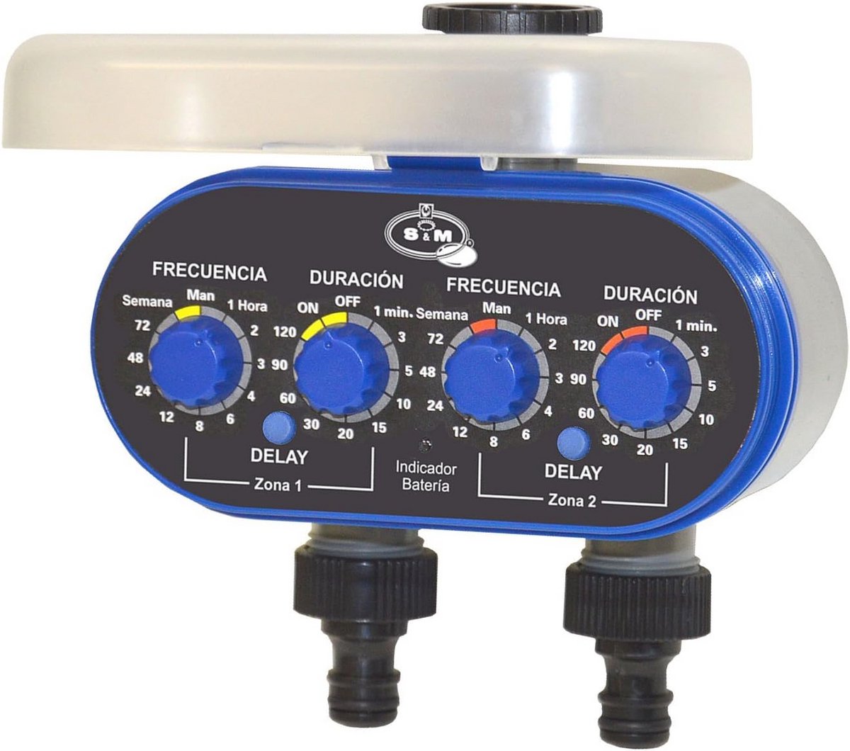 Automatische irrigatie kraan programmeur 2 uitgangen ¾ inch