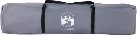 vidaXL 4-persoons Kampeertent Grijs/Oranje Kampeertent - Tent - Bungalowtent - Gezinstent - Outdoor van Vidaxl — afbeelding 4