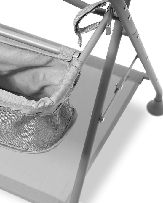 Opvouwbare Badstandaard voor Baby met Opbergvakken en Morsvrije Afvoerslang - Ergonomische Lichtgewicht Houder voor Badkuip — afbeelding 4