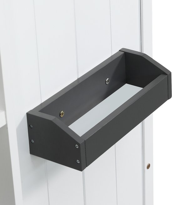 Lit mezzanine Sweiko - 90 x 200 cm - Protection contre les chutes - Pin et MDF - Wit