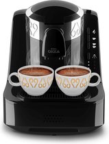 Arzum OKKA Turkish Coffee Machine| OK002BLACK | Black - Chrome |Turks Koffizetapparat- Zwart & Zilver - Full Automatic | 2 kopjes