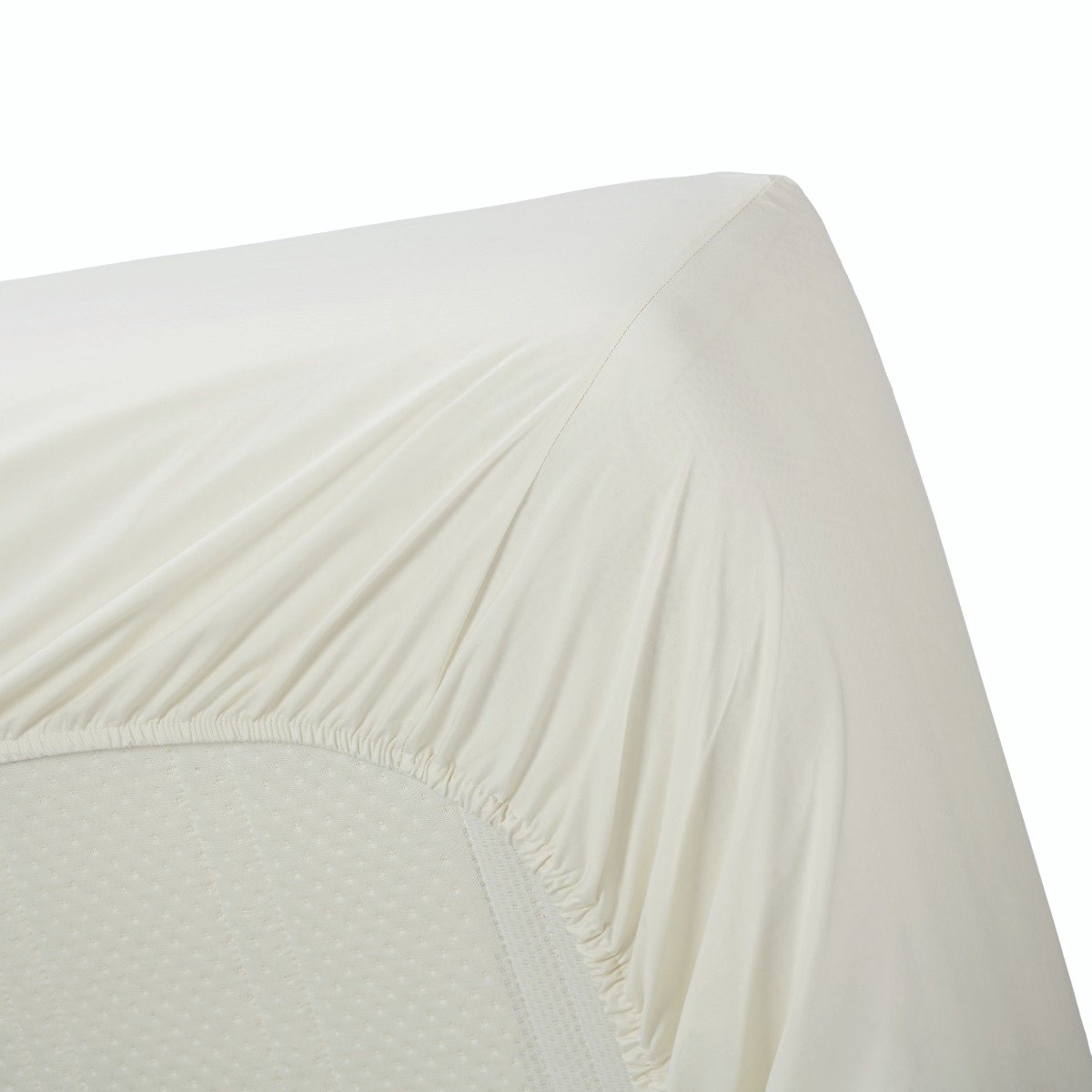 Linolux Hoeslaken Katoen Perkal Off-white 90x200