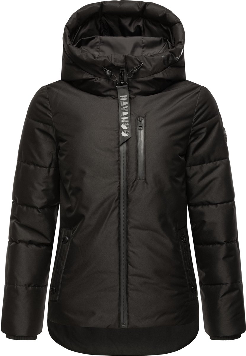 Comfortabel & Warm: Navahoo KRUMELEIN - Tussenjas Dames - Volwassen - Capuchon - Zwart - L