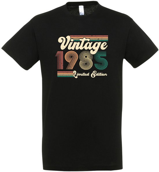 Foto: Vintage 1985 limited edition t shirt verjaardag en feest cadeau cadeau tip 40 jaar cadeau 40 jaar t shirt 1985 heren vader cadeau maat l