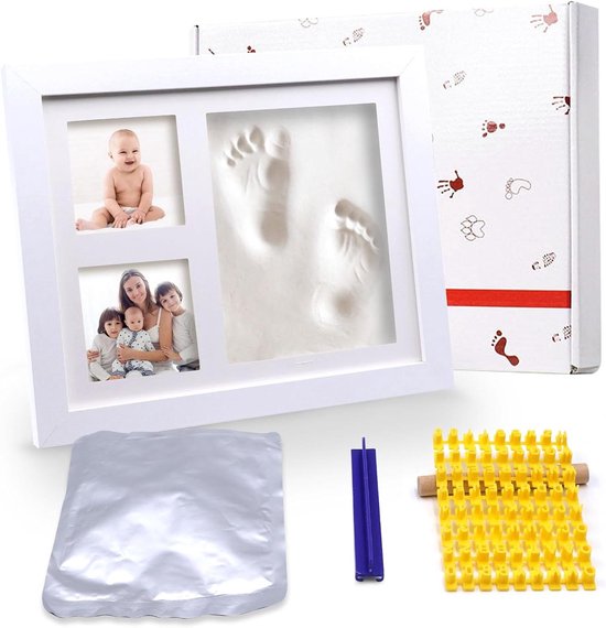 4 stuks Tenquan Baby handafdruk voetafdruk inktpad kits, no-mess clean