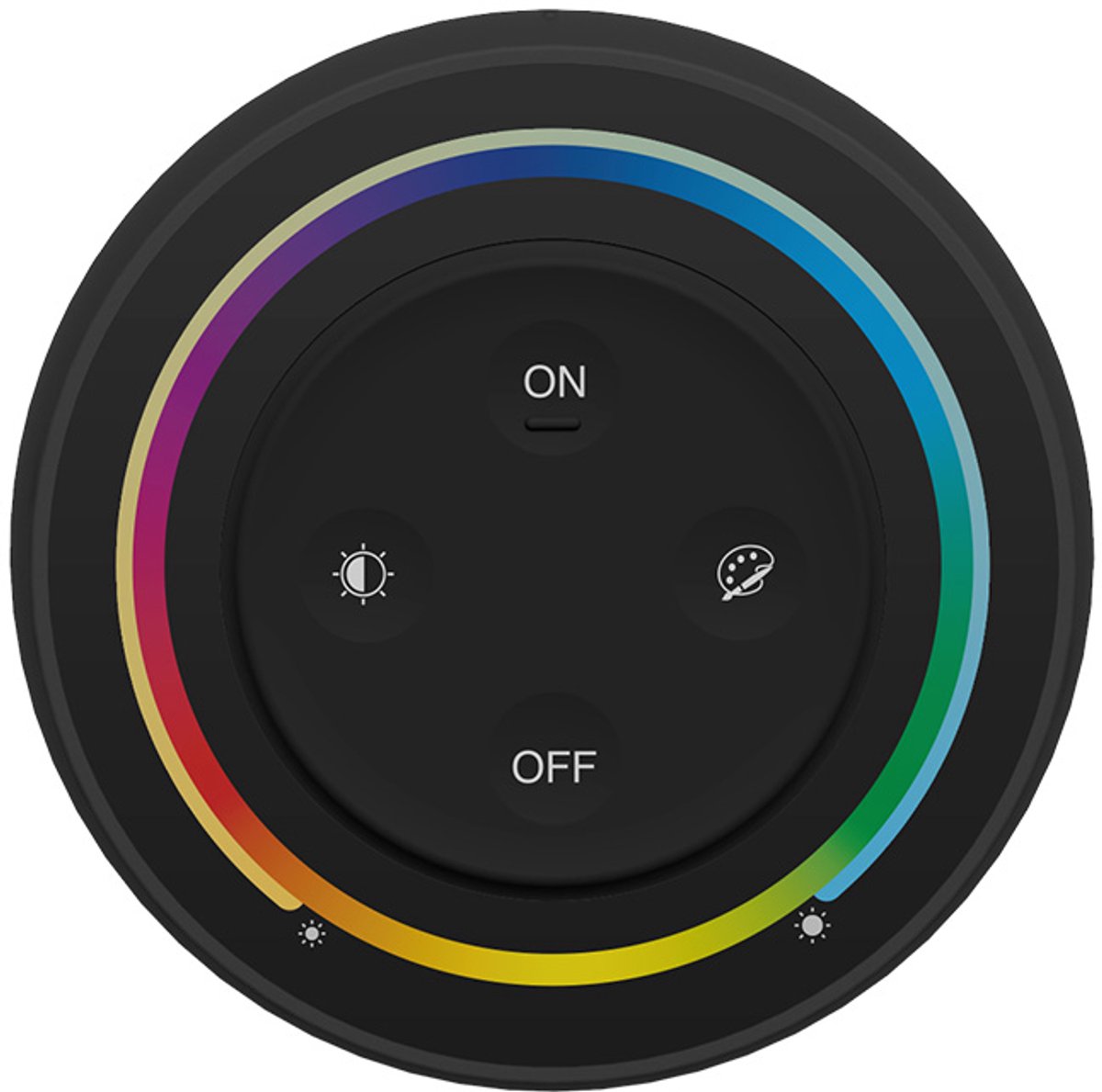 Mi-Light Mi-Boxer - (S2) - 1-Zone RGB+CCT Afstandsbediening met magnetische houder - (Batterijen niet inbegrepen) - Zwart