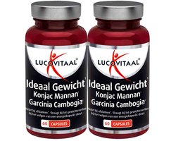 Lucovitaal Ideaal Gewicht Konjacwortel Garcinia Cambogia - 2 x 60 capsules - Voordeelverpakking