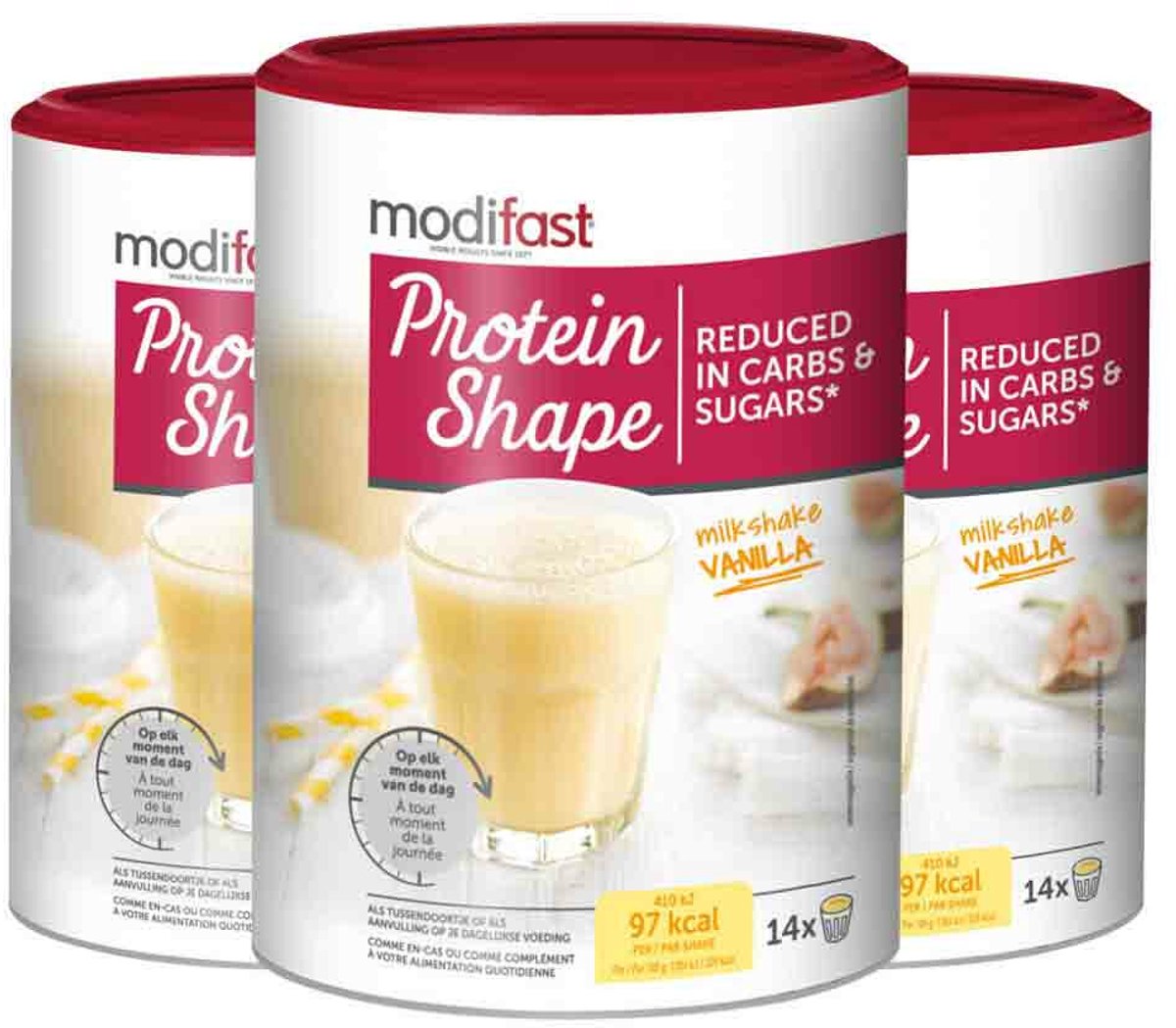 Modifast Protein Shape Milkshake Vanille - 3 x 420 gr - Voordeelverpakking