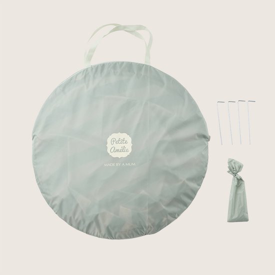Petite Amélie Strandtent Pop up - Mintgroen - UPF 40+ zonbescherming - Pop-up ontwerp - Mesh raam voor optimale ventilatie - Incl. opbergtas en 4 grondharingen van Petite Amélie — afbeelding 2