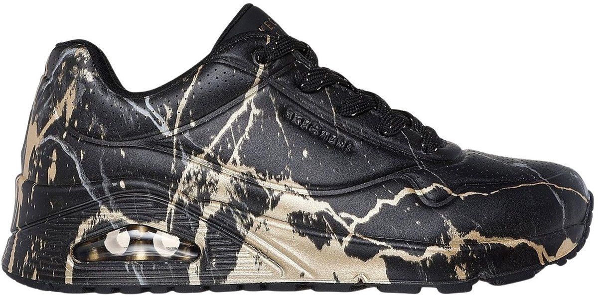 Skechers Uno - Marble Marvel zwart - goud