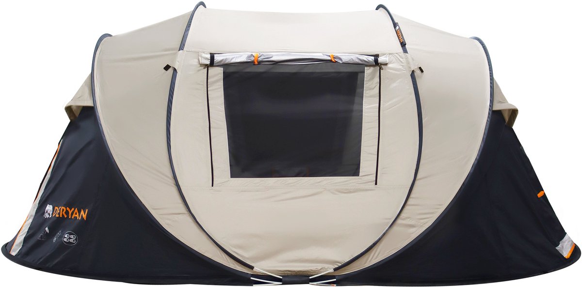 Deryan Pop Up Tent - 4 persoons - 5000MM waterkolom - UV 50+ - Sand – foto 2