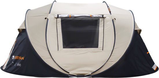 Deryan Luxe Pop Up Tent - 4 persoons - 1 Second Pop-Up - 5000MM waterkolom - Anti-UV 50+ - Sand van Deryan — afbeelding 2