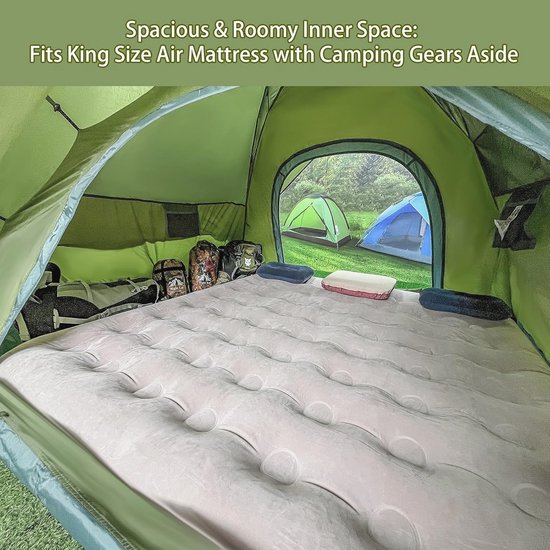 Pop Up Tent voor 3-4 Personen - Eenvoudig Op te Zetten, Waterdicht en Multifunctioneel voor Kampeeruitjes en Tuinactiviteiten — afbeelding 2