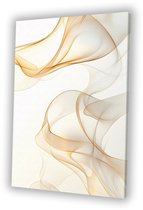 Zachte vloeiende lijnen en vormen - Organisch schilderij op canvas - Canvas schilderijen lijnen - Abstracte kunst - Kunstobject - Woondecoratie - canvas 80x120 cm