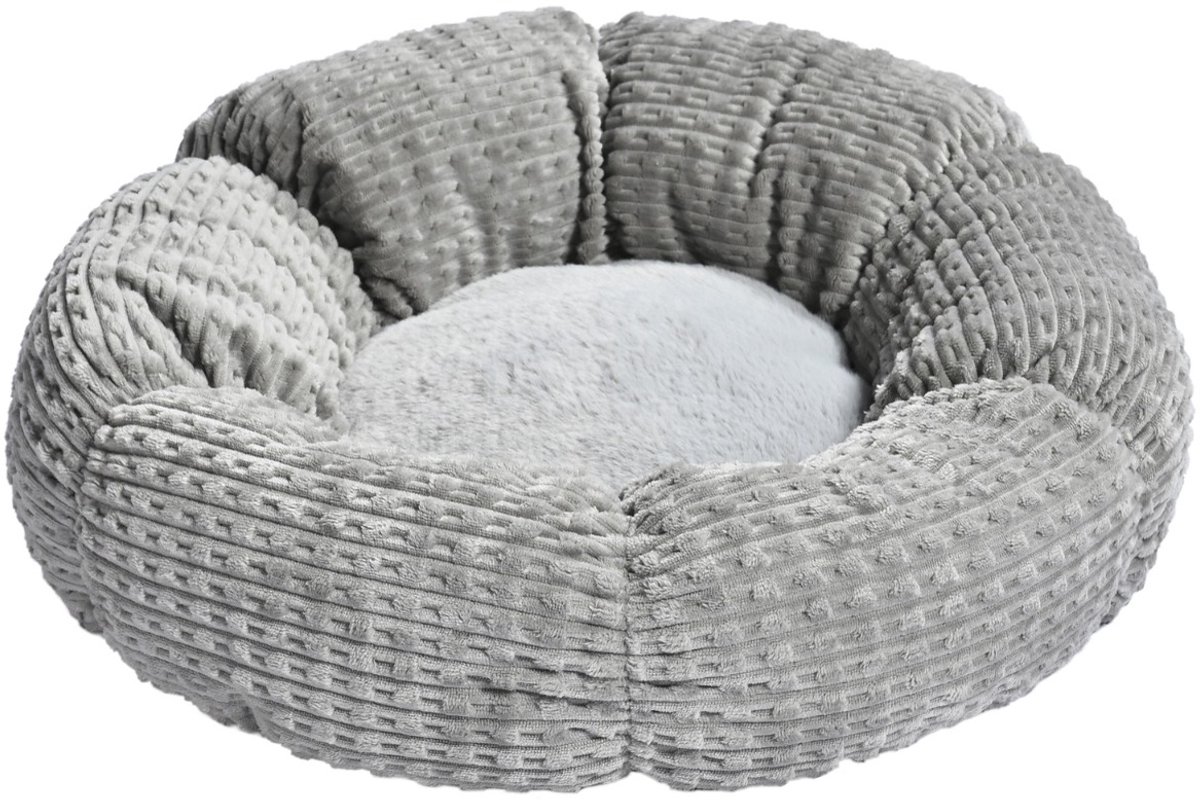Adori Donut Flory - Kattenmand - Ø50x18 cm Lichtgrijs
