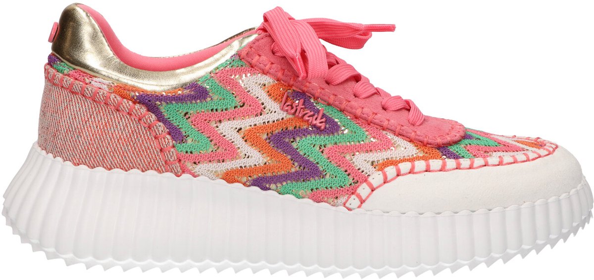 La Strada Sneaker Roze Multi Textiel - Damesschoenen - Maat - 36
