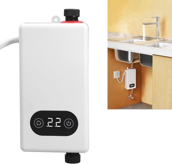 Elektrische boiler Home Intelligente Instant Elektrische Douche Boiler Elektrische Boiler Mini Tankless Keuken Badkamer Douche Voor kleine appartementen(Kitchen treasure,220 5500W