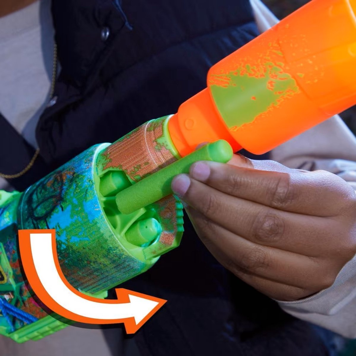 NERF Zombie Driller - Blaster, 16 Nerf Elite-darts — afbeelding 6
