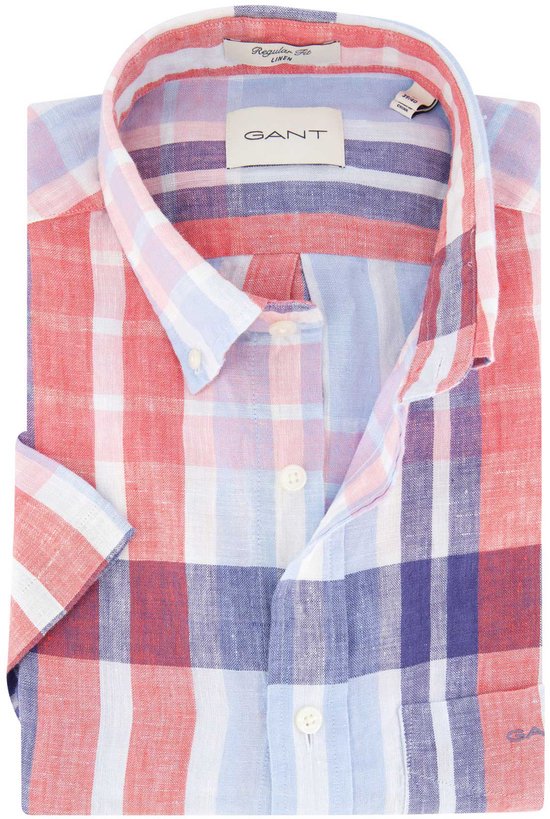 Gant chemise casual manches courtes rouge bol