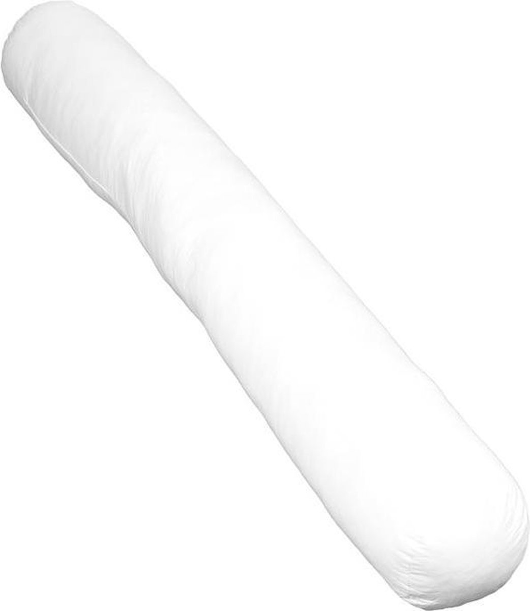 Polydaun - slaapmaatje lange jan - langwerpig kussen - lichaamskussen - zijslaapkussen - voedingskussen - body pillow - 110x15 cm - met afneembare hoes - Polydaun