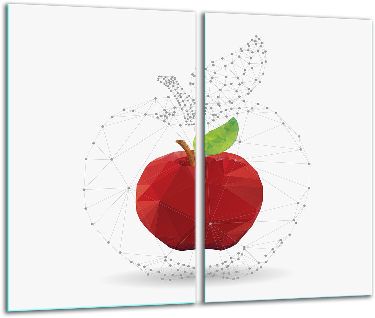TMK ArtDeko - Snijplank - Glas - Inductiekookplaat Compatibel - 30x52x2 cm