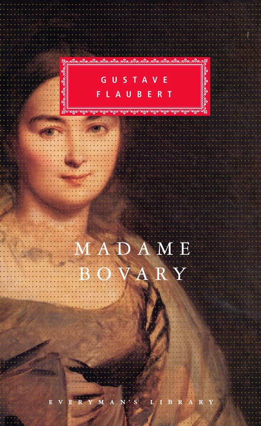 Couverture de livre avec peinture de Madame Bovary et texte 'Madame Bovary' et 'Gustave Flaubert'.