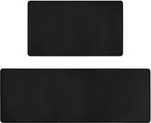 Ibenzoa® Multifunctioneel Keukentapijt, 2 Stuks, 44x75cm & 44x120cm, Zwart - Comfortabel & Veilig