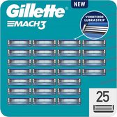 Gillette Mach 3 Scheermesjes - Voor Mannen - 25 stuks