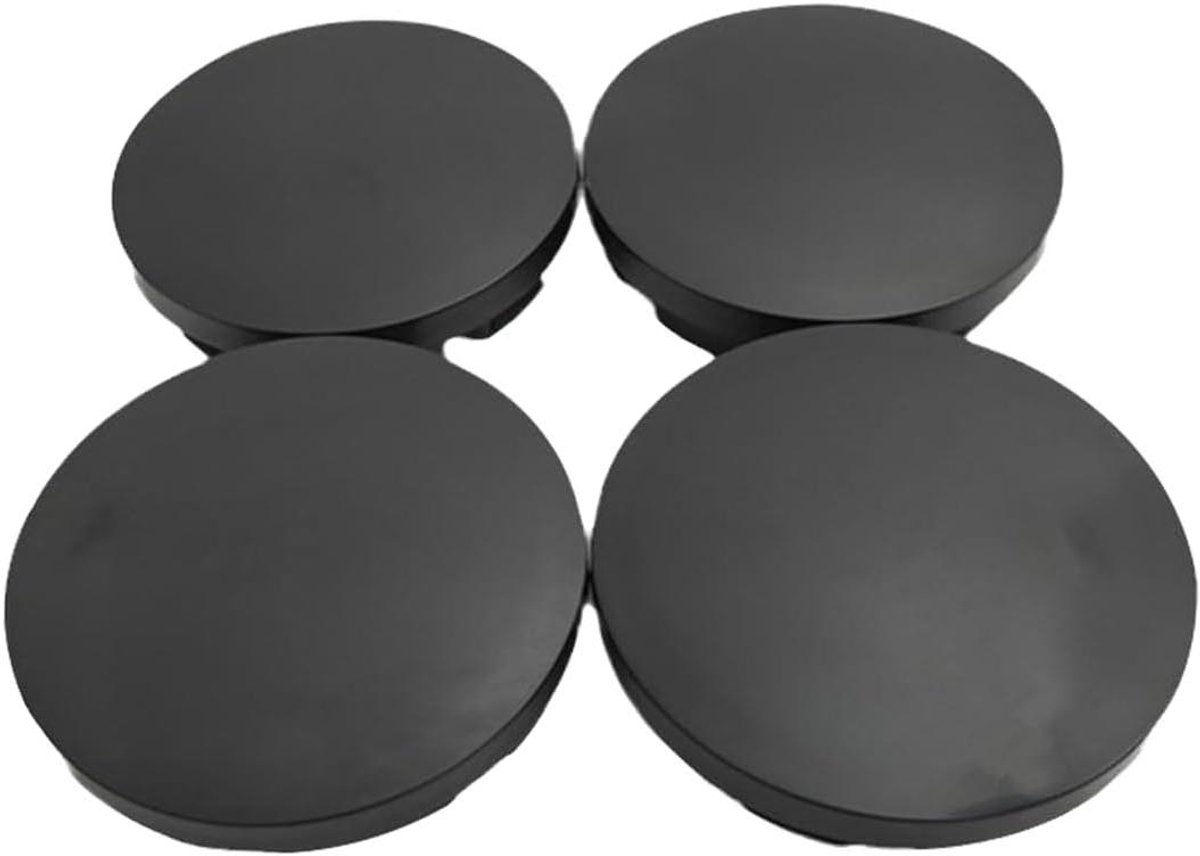 Pack of 4 Black Universal Hub Caps for Vehicle Car Wheel Hub - Tuning Accessories