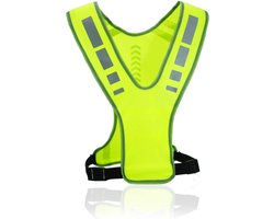 Top reflecterend veiligheidsvest - Reflecterende hardloopkleding met hoge zichtbaarheid en zakken - Ademende reflecterende kleding voor mannen en vrouwen - Verstelbaar veiligheidswaarschuwingsvest - Ideaal voor joggen, wandelen en fietsen