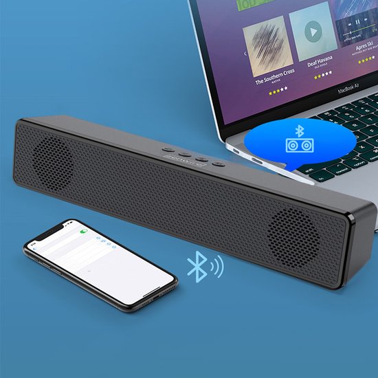 Soundbar - Zeniwre - BT-S058 - Soundbar voor TV met Dolby Atmos - Draadloze Bluetooth Speaker - AUX - USB 3.0/2.0 - Mini Jack 3,5 mm - Ingebouwde FM-radio - Ingebouwde ruisonderdrukking van Merkloos — afbeelding 4