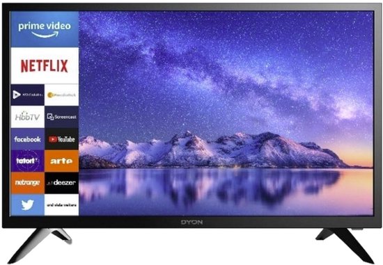 Dyon Smart 24 XT LED-TV 60.96 cm 23.6 inch Energielabel F (A - G) Zwart