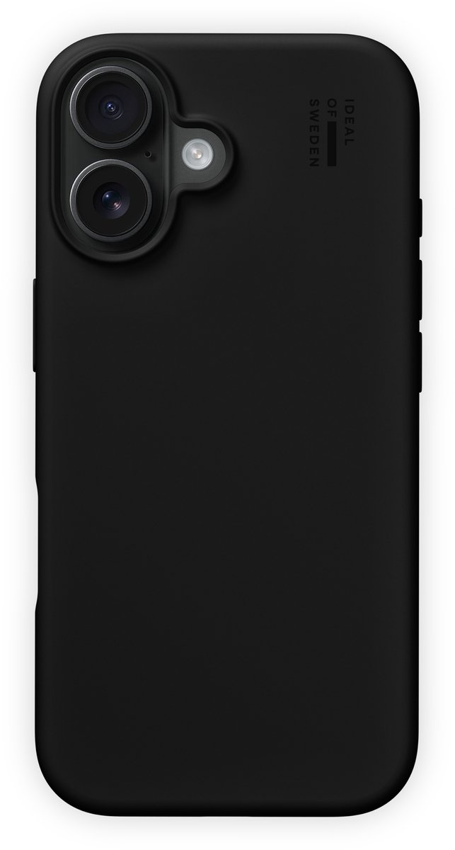 iDeal of Sweden Silicone Case met magnetische ring geschikt voor iPhone 16 Plus Black