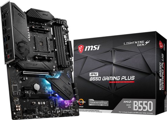 Motherboard MSI MPG B550 GAMING PLUS ATX DDR4 AM4 AMD B550