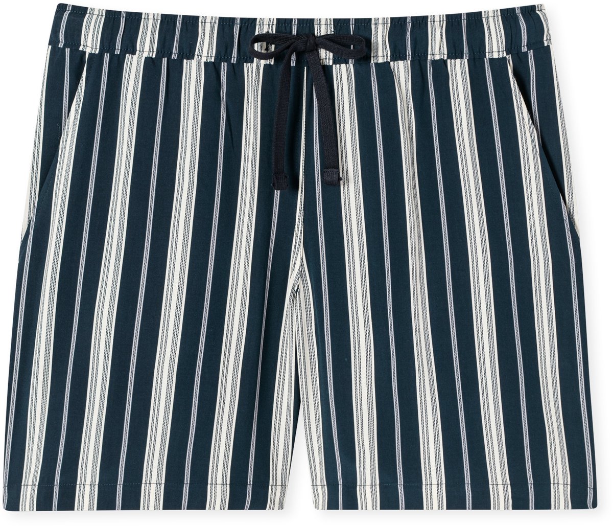 Schiesser Mix+Relax loungebroek kort - dames geweven short gestreept meerkleurig multicolour 1
