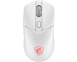 MSI VERSA 300 WIRELESS White - Gaming Muis - 2.4GHz / Bluetooth 5.3 / USB 2.0 - Tot 50 uur Batterijduur
