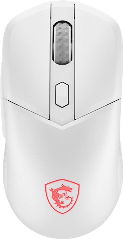 MSI VERSA 300 WIRELESS White - Gaming Muis - 2.4GHz / Bluetooth 5.3 / USB 2.0 - Tot 50 uur Batterijduur