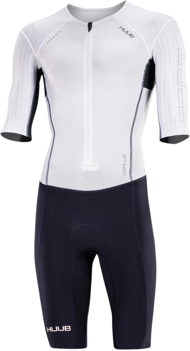 2025 Huub Heren Anemoi 2 PLUS22 Tri Suit - Dark Navy / White
