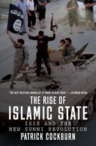 Cover van 'The Rise of Islamic State', met een groep mannen bij een tank, sommigen met een vlag.