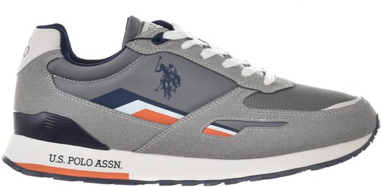 US Polo Assn Baskets Tabry pour homme, gris/bleu marine, taille 42