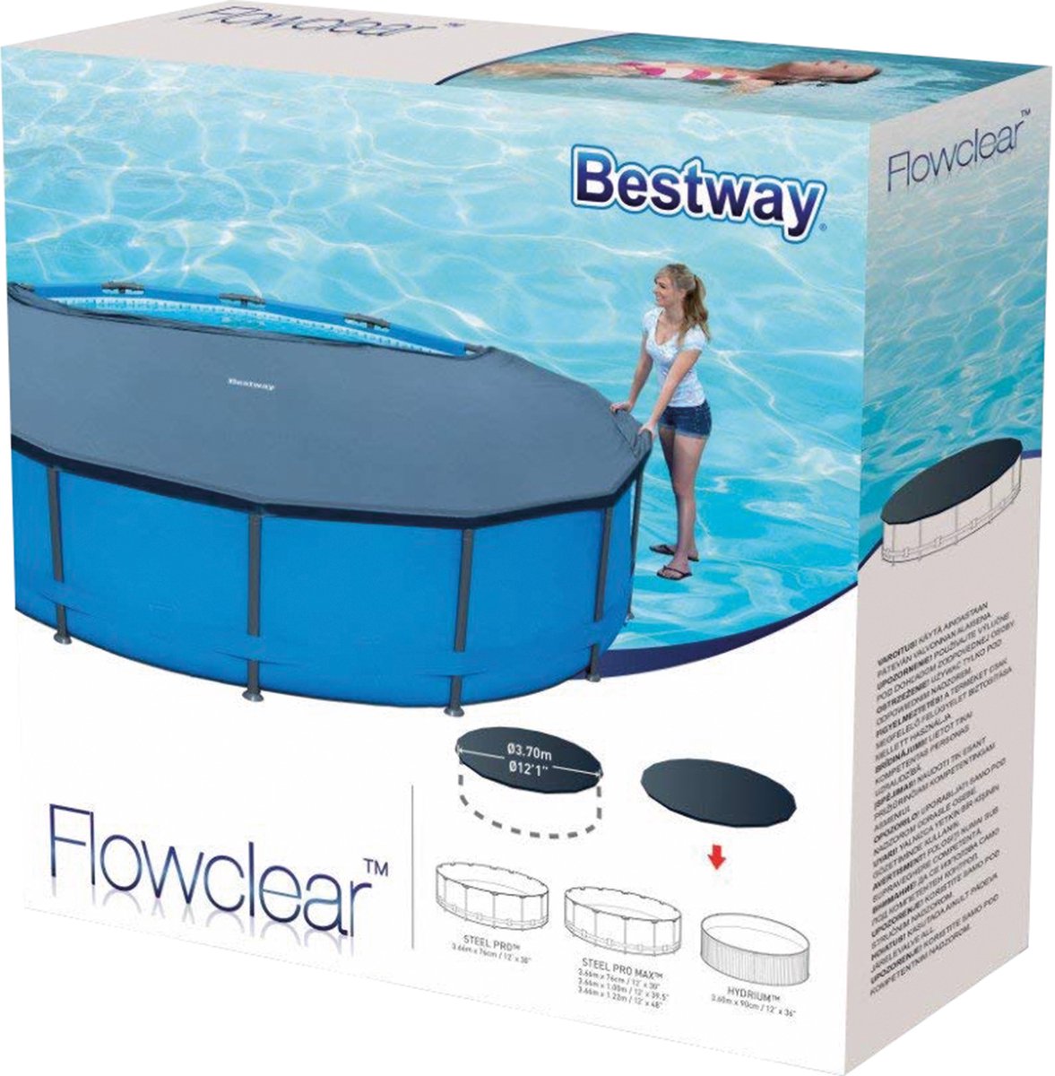 Bestway Bâche de piscine - Circonférence 366 cm