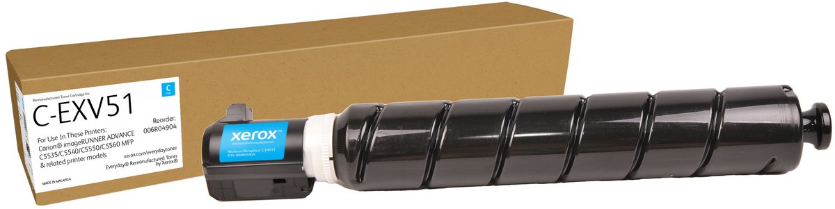 Everyday™ Cyaan Remanufactured Toner van Xerox compatible met Canon C-EXV51 (0482C002), Standaard capaciteit